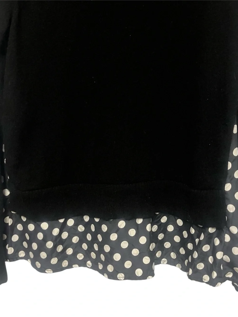 KATE SPADE Black Turtleneck Sweater with Polka Dot